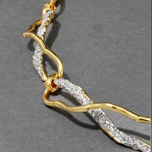 ALEXUS BITTAR Solanales Crystal Infinity Link Necklace